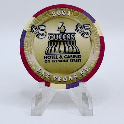 Four Queens Las Vegas Nevada 2001 '1960 Impala' LE $5 Casino Chip V8534