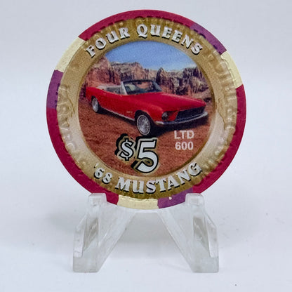 Four Queens Las Vegas Nevada 2002 '1968 Mustang' LE $5 Casino Chip V8535
