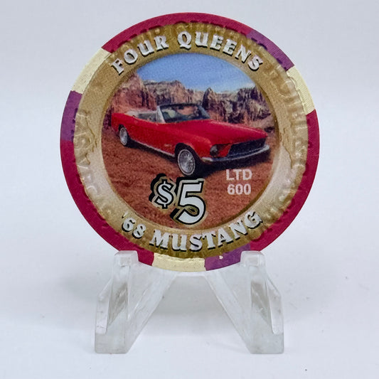 Four Queens Las Vegas Nevada 2002 '1968 Mustang' LE $5 Casino Chip V8535