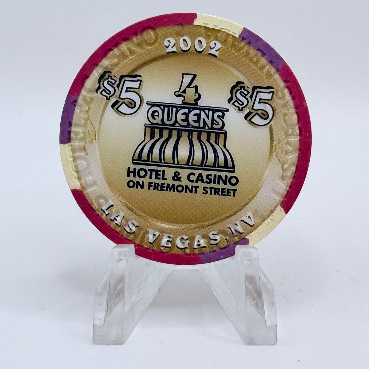 Four Queens Las Vegas Nevada 2002 '1968 Mustang' LE $5 Casino Chip V8535