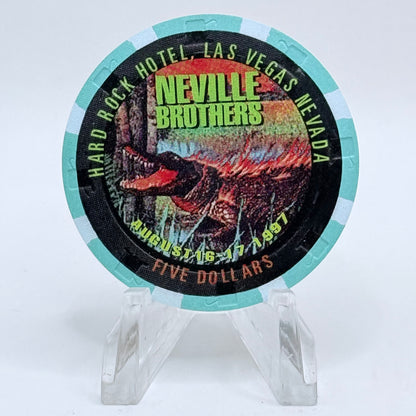 Hard Rock - Las Vegas Las Vegas Nevada 1997 'Neville Brothers' LE $5 Casino Chip N9856