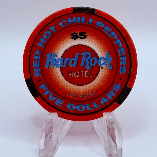 Hard Rock - Las Vegas Las Vegas Nevada 1995 'Red Hot Chili Peppers' LE $5 Casino Chip N1197