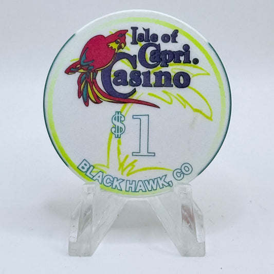 Isle of Capri Casino Black Hawk Colorado 1998 $1 Casino Chip