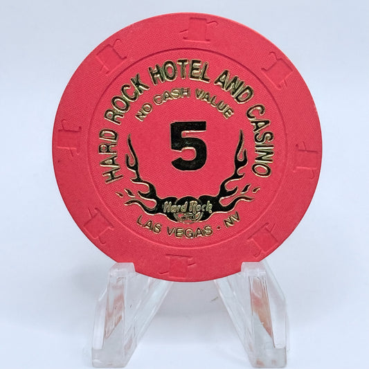 Hard Rock - Las Vegas Las Vegas Nevada 1996 Series 6 $5 NCV Casino Chip V2671