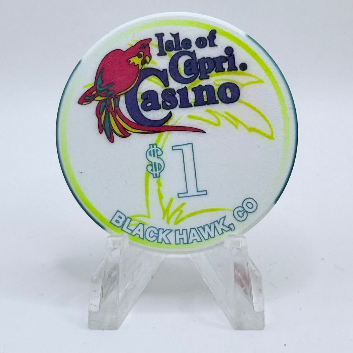 Isle of Capri Casino Black Hawk Colorado 1998 $1 Casino Chip
