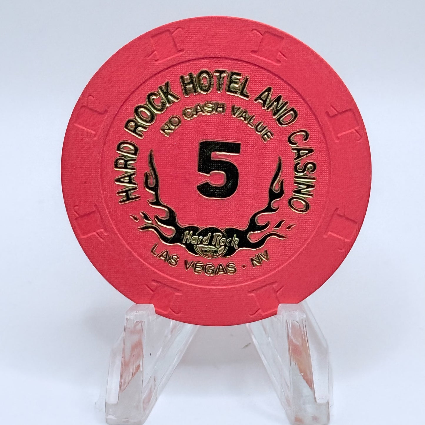Hard Rock - Las Vegas Las Vegas Nevada 1996 Series 6 $5 NCV Casino Chip V2671