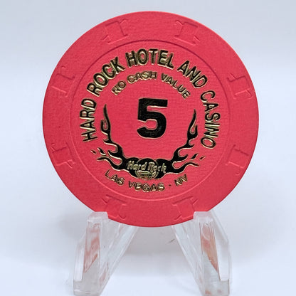 Hard Rock - Las Vegas Las Vegas Nevada 1996 Series 6 $5 NCV Casino Chip V2671