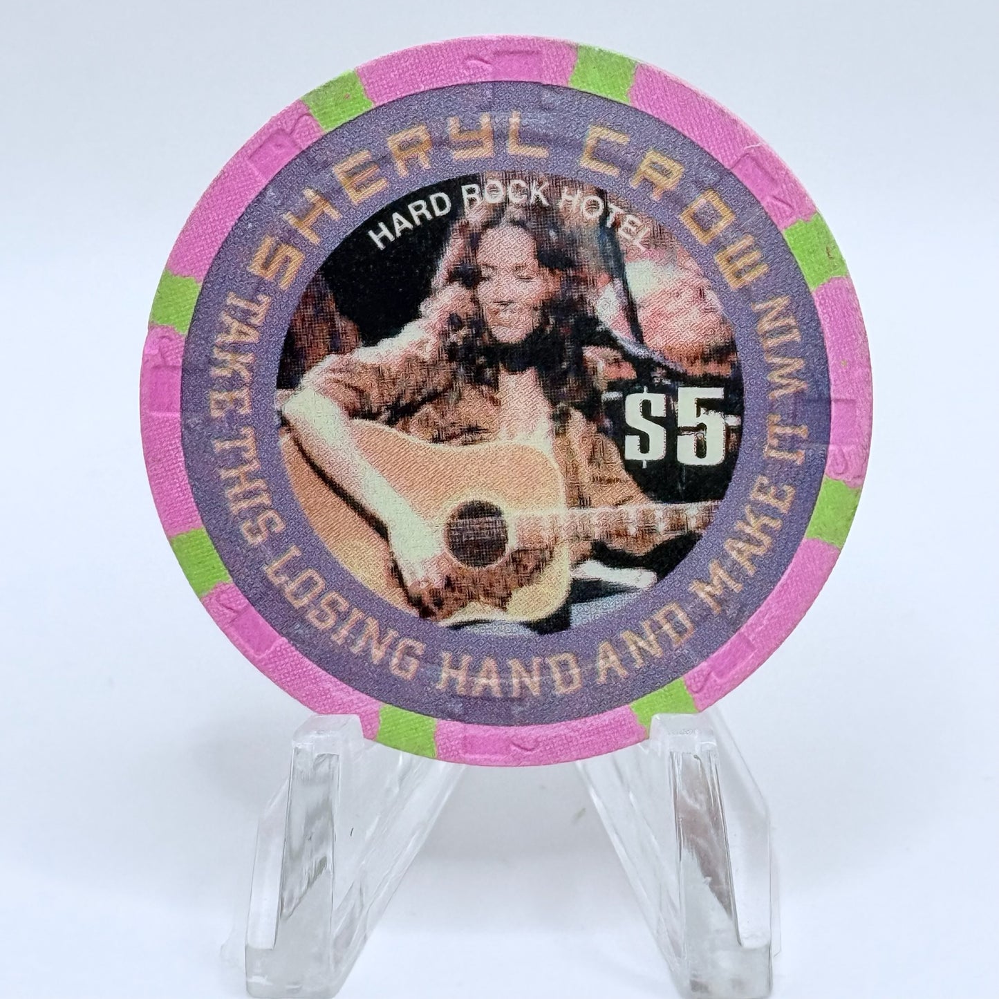 Hard Rock - Las Vegas Las Vegas Nevada 1996 'Sheryl Crow' LE $5 Casino Chip N8489