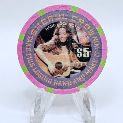 Hard Rock - Las Vegas Las Vegas Nevada 1996 'Sheryl Crow' LE $5 Casino Chip N8489