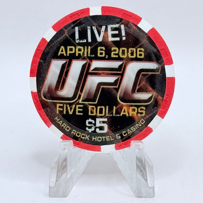 Hard Rock - Las Vegas Las Vegas Nevada 2006 'UFC - The Joint' LE $5 Casino Chip E5268