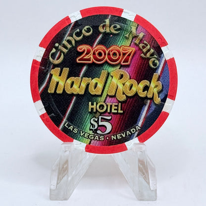 Hard Rock - Las Vegas Las Vegas Nevada 2007 'Cinco De Mayo' LE $5 Casino Chip E6182