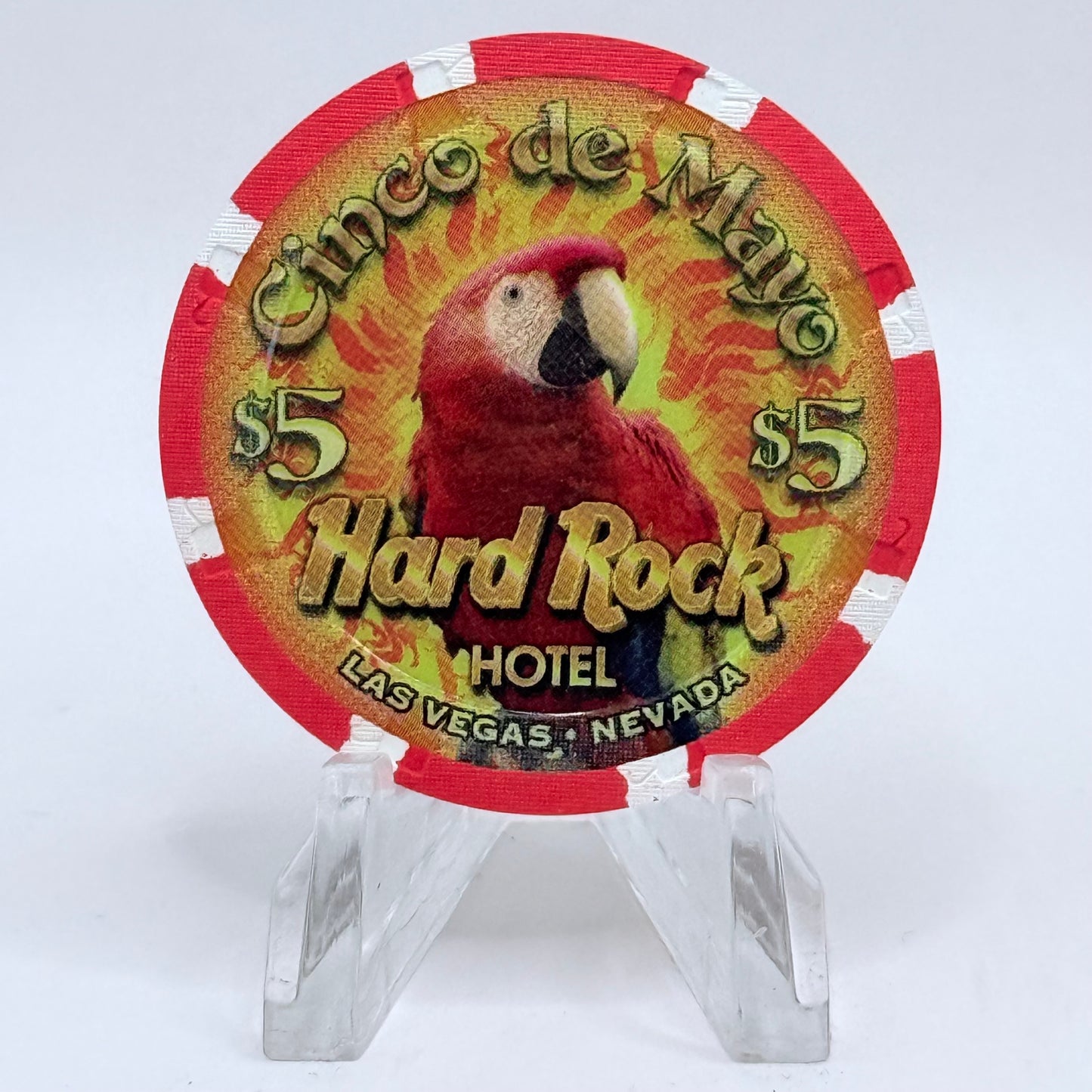 Hard Rock - Las Vegas Las Vegas Nevada 2007 'Cinco De Mayo' LE $5 Casino Chip E6182
