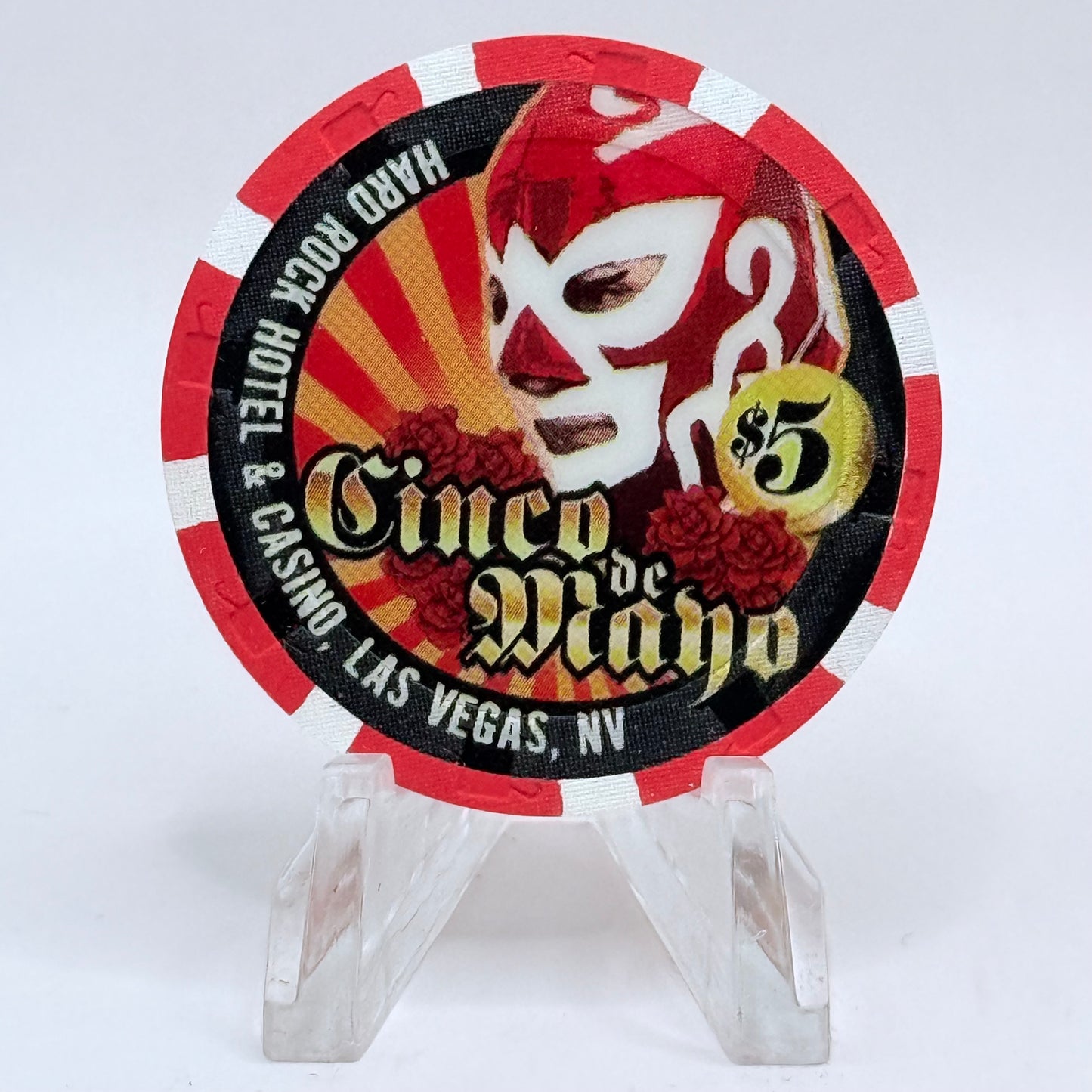 Hard Rock - Las Vegas Las Vegas Nevada 2006 'Cinco De Mayo' LE $5 Casino Chip E7431