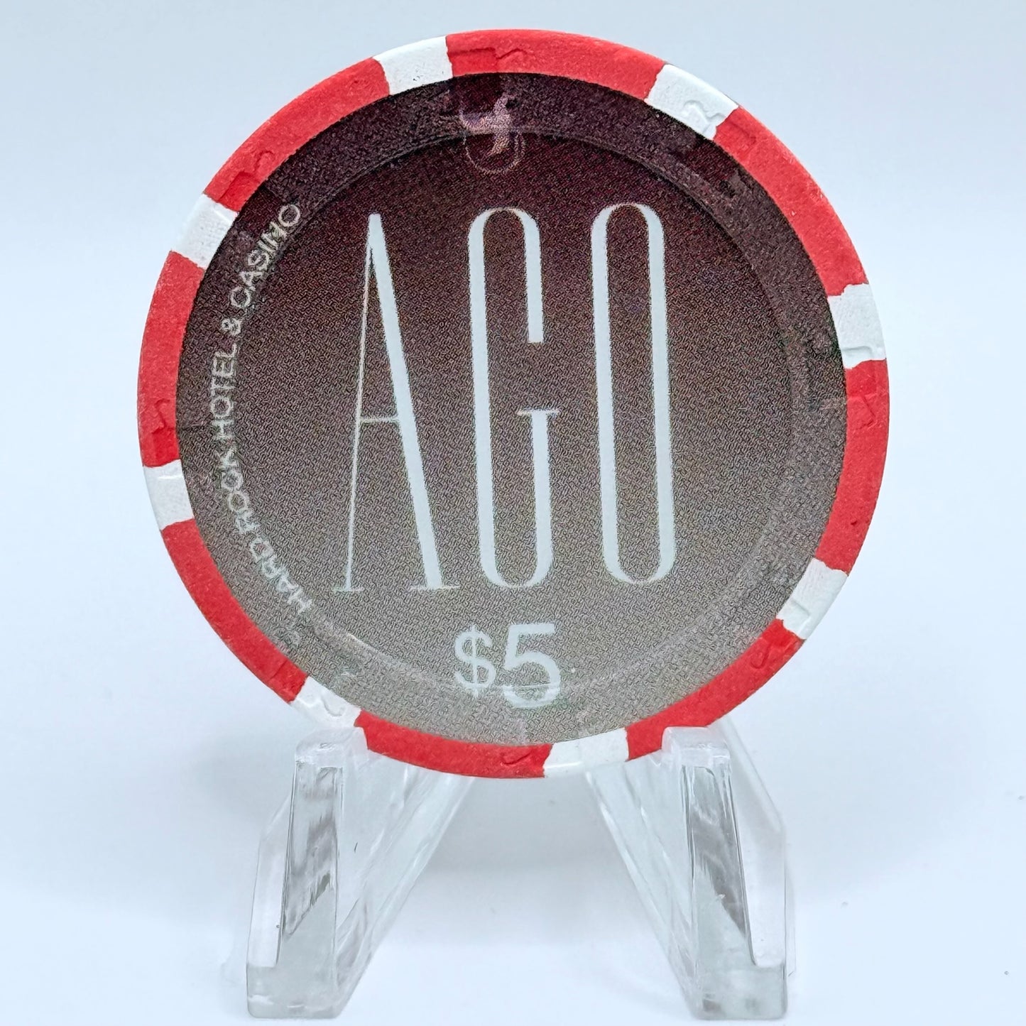 Hard Rock - Las Vegas Las Vegas Nevada 2002 'Ago Nightclub' LE $5 Casino Chip E7439