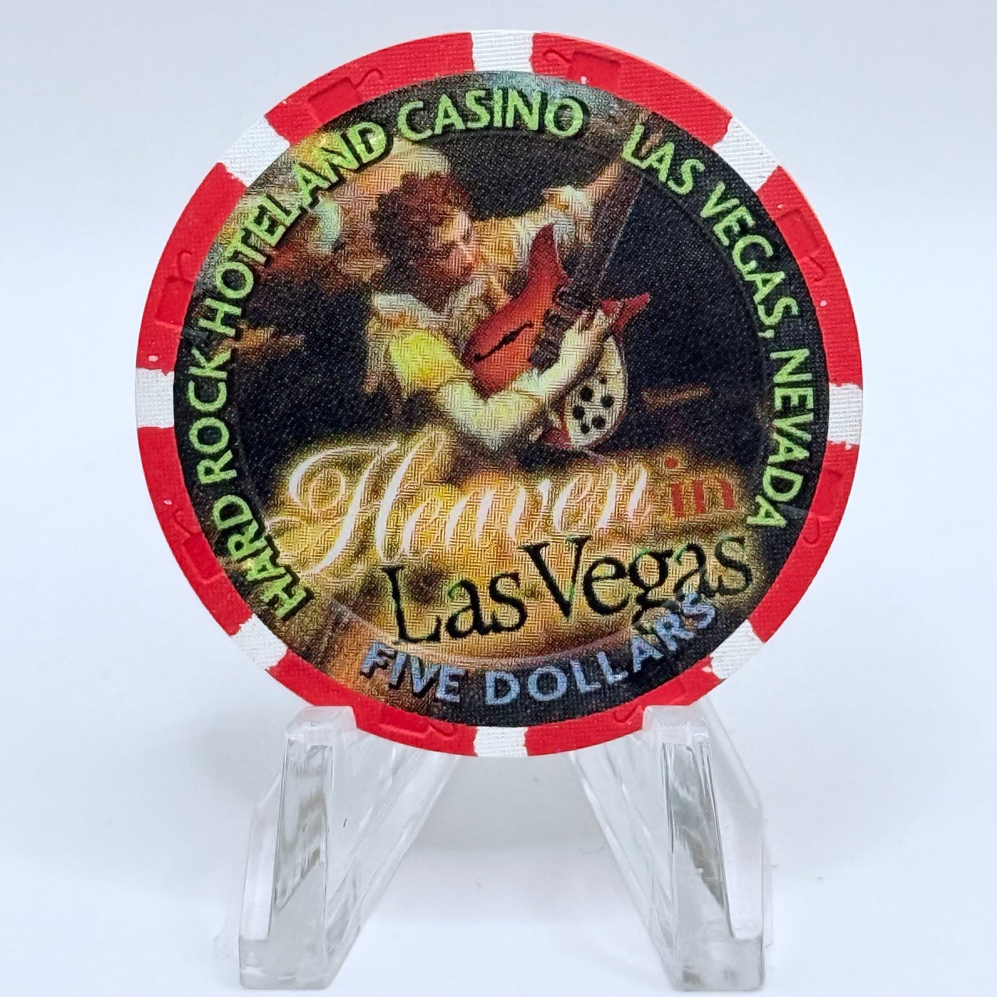 Hard Rock - Las Vegas Las Vegas Nevada 1999 'Christmas' LE $5 Casino Chip V4431