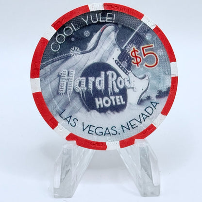 Hard Rock - Las Vegas Las Vegas Nevada 2004 'Christmas' LE $5 Casino Chip E7424