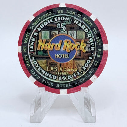 Hard Rock - Las Vegas Las Vegas Nevada 2001 'Jane's Addiction' LE $5 Casino Chip V8683