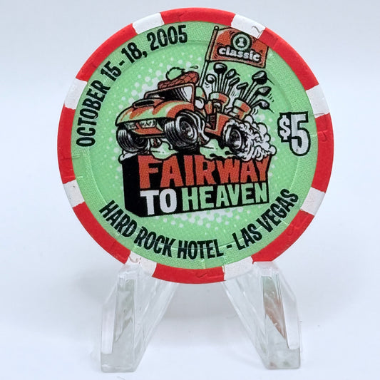 Hard Rock - Las Vegas Las Vegas Nevada 2005 'Fairway to Heaven' LE $5 Casino Chip E4983