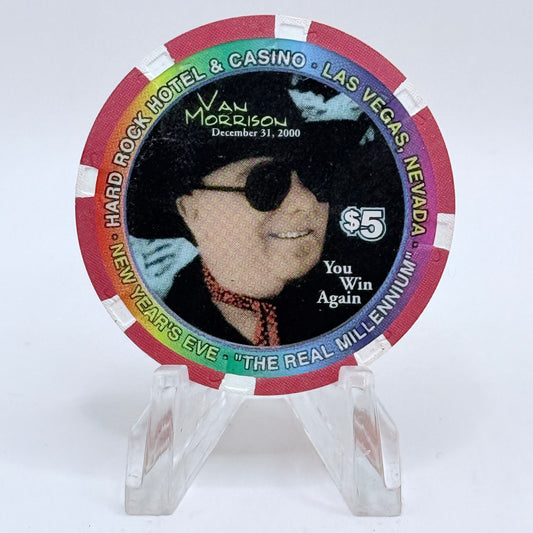 Hard Rock - Las Vegas Las Vegas Nevada 2000 'Van Morrison' LE $5 Casino Chip V6310