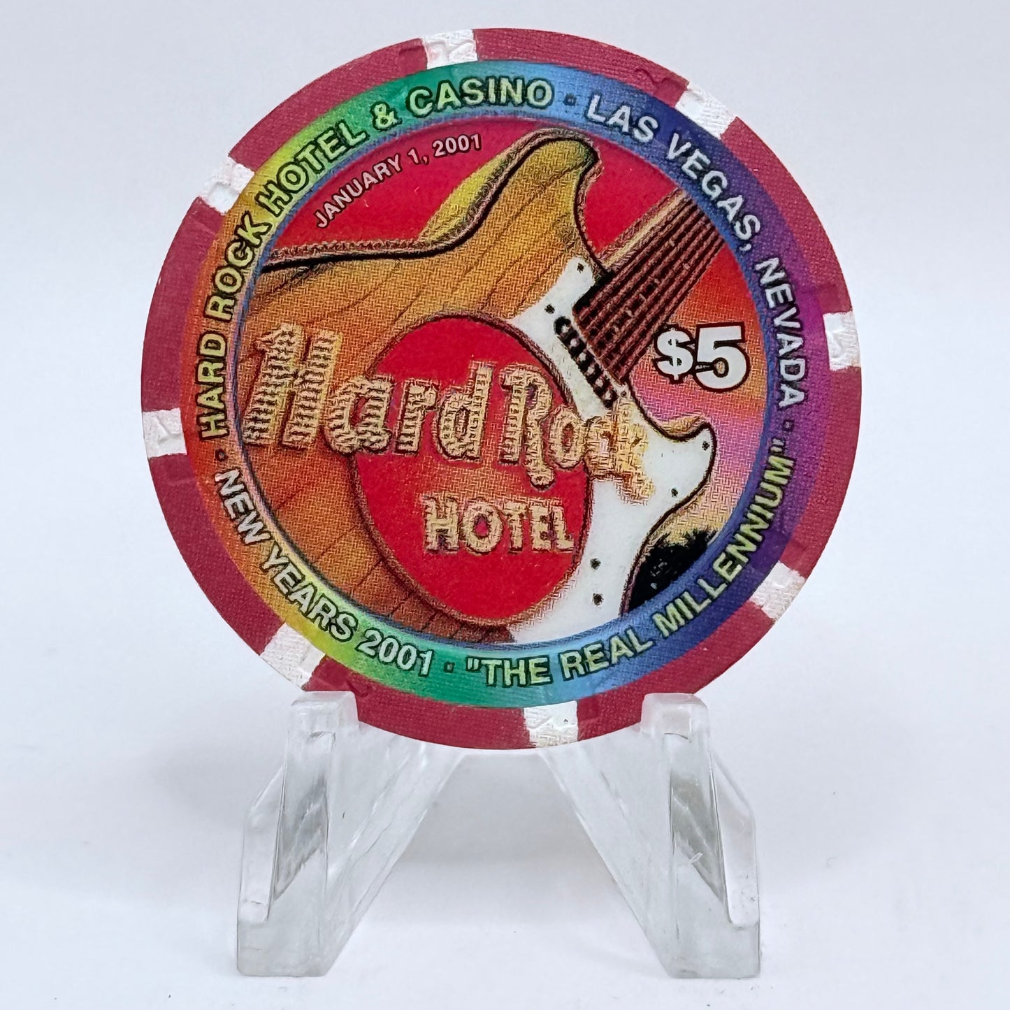Hard Rock - Las Vegas Las Vegas Nevada 2000 'Van Morrison' LE $5 Casino Chip V6310