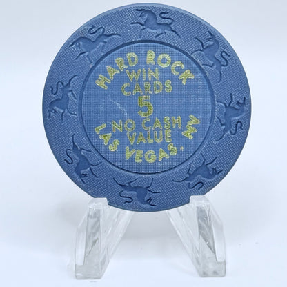 Hard Rock - Las Vegas Las Vegas Nevada 2007 $5 Win Cards Chips E6445