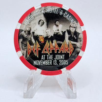 Hard Rock - Las Vegas Las Vegas Nevada 2005 'Def Leppard' LE $5 Casino Chip E7427