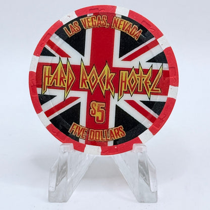 Hard Rock - Las Vegas Las Vegas Nevada 2005 'Def Leppard' LE $5 Casino Chip E7427