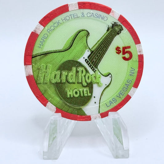 Hard Rock - Las Vegas Las Vegas Nevada 2007 'Save the Planet' LE $5 Casino Chip E7434