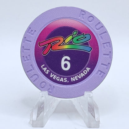 Rio Las Vegas Nevada 2002 Series 206 Roulette Casino Chip V9612