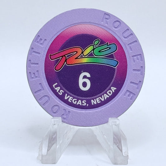 Rio Las Vegas Nevada 2002 Series 206 Roulette Casino Chip V9612
