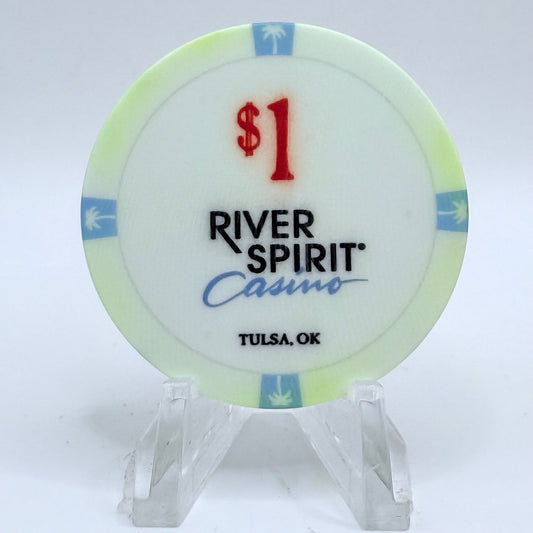 River Spirit Tulsa Oklahoma 2016 $1 Casino Chip