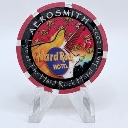 Hard Rock - Las Vegas Las Vegas Nevada 2002 'Aerosmith' LE $5 Casino Chip V8676
