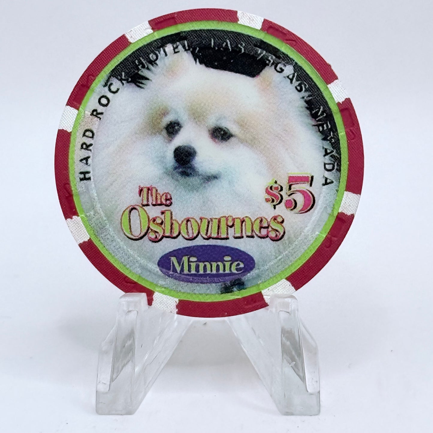 Hard Rock - Las Vegas Las Vegas Nevada 2003 'The Osbournes (Minnie)' LE $5 Casino Chip E0774