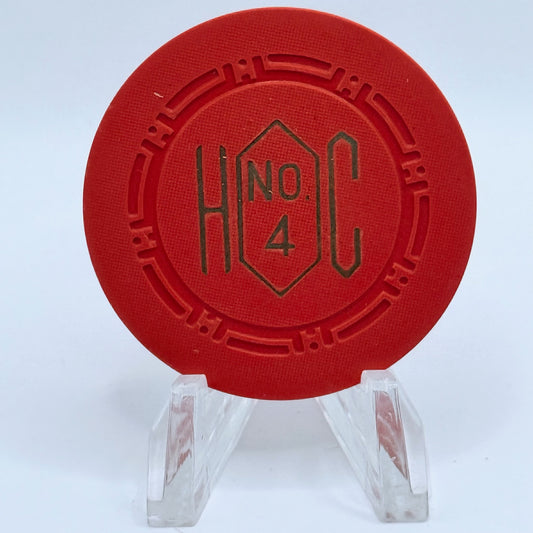 Harolds Club Reno Nevada Series 4 Roulette Orange Casino Chip N4216