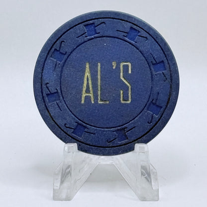 Al's (Liquors) N. Las Vegas Nevada 1955 $5 Casino Chip N1321