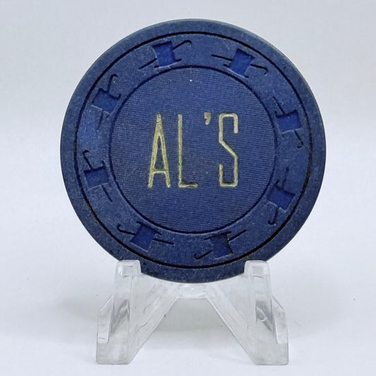 Al's (Liquors) N. Las Vegas Nevada 1955 $5 Casino Chip N1321