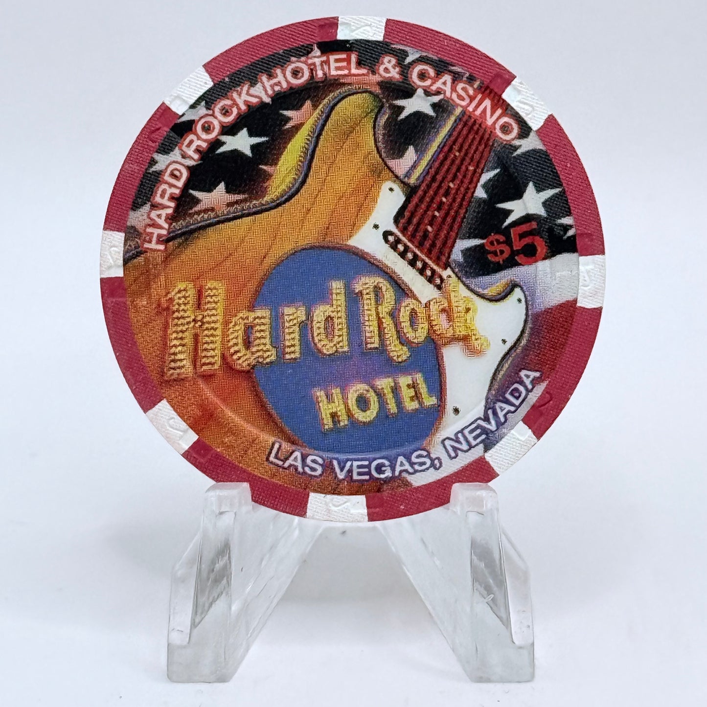 Hard Rock - Las Vegas Las Vegas Nevada 2000 'Lenny Kravitz' LE $5 Casino Chip V6196