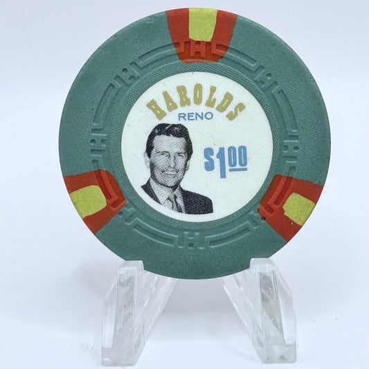 Harolds Club Reno Nevada 1970 'Harold Smith, Jr.' LE $1 Casino Chip N5120