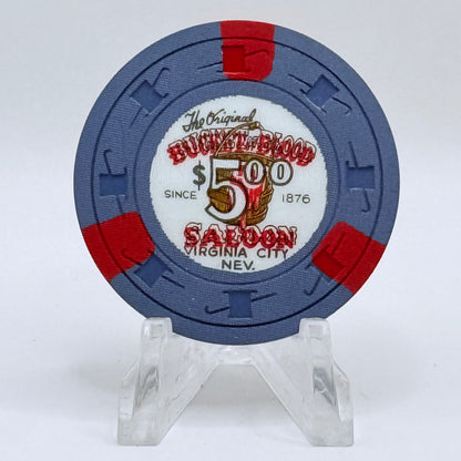 Bucket Of Blood Virginia City Nevada 1962 LE $5 Casino Chip N4971