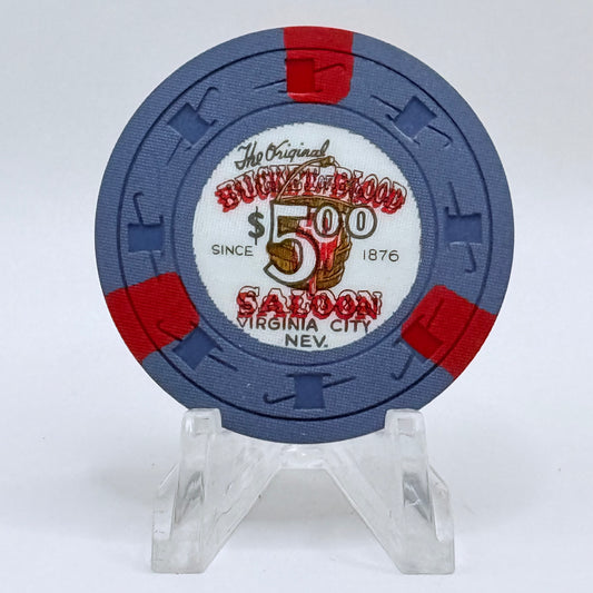 Bucket Of Blood Virginia City Nevada 1962 LE $5 Casino Chip N4971