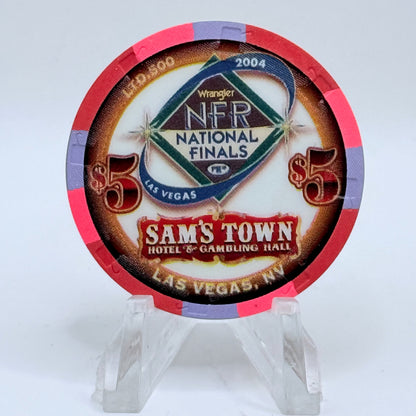 Sam's Town Las Vegas Nevada 2004 'NFR National Finals - Busting' LE $5 Casino Chip E4256