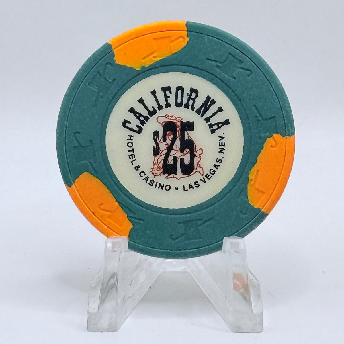 California Hotel Las Vegas Nevada 1980s $25 Casino Chip N1282