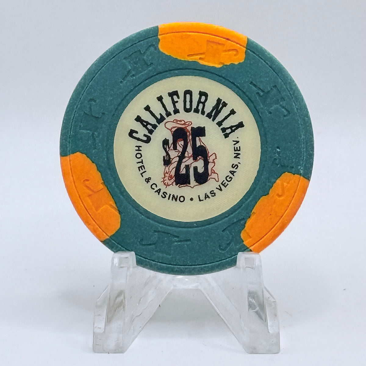 California Hotel Las Vegas Nevada 1980s $25 Casino Chip N1282