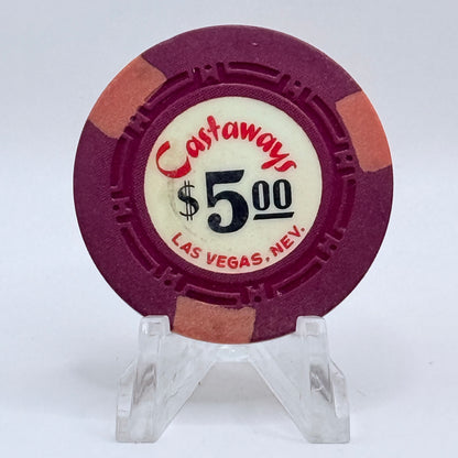 Castaways Las Vegas Nevada 1963 $5 Casino Chip N1439