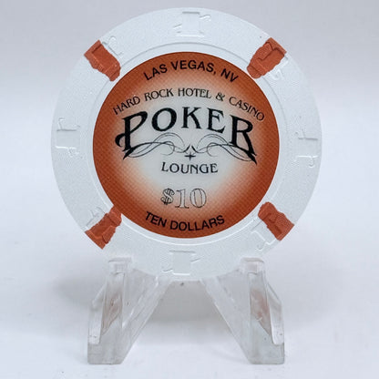 Hard Rock - Las Vegas Las Vegas Nevada 2008 'Poker Lounge' $10 Casino Chip E7423