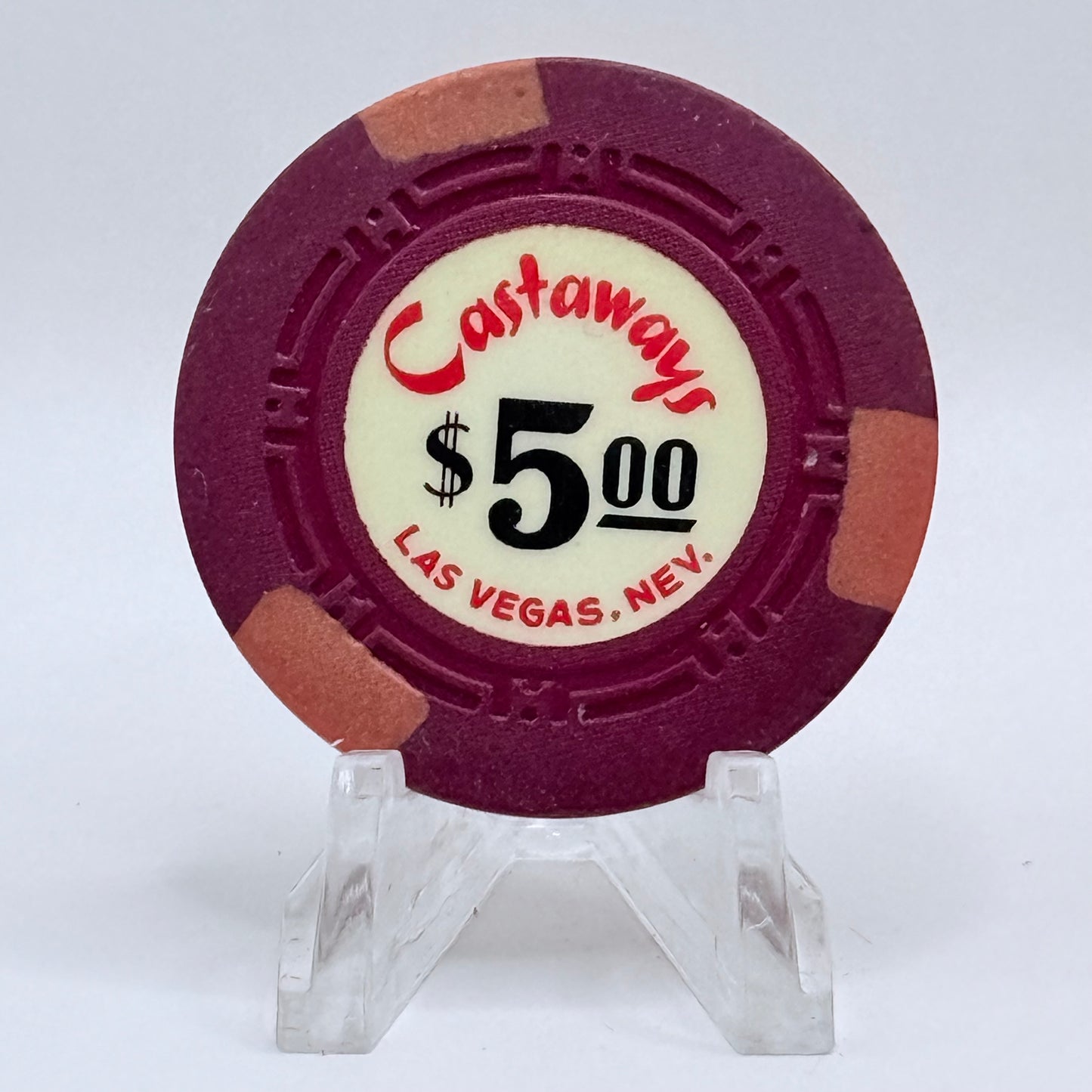 Castaways Las Vegas Nevada 1963 $5 Casino Chip N1439