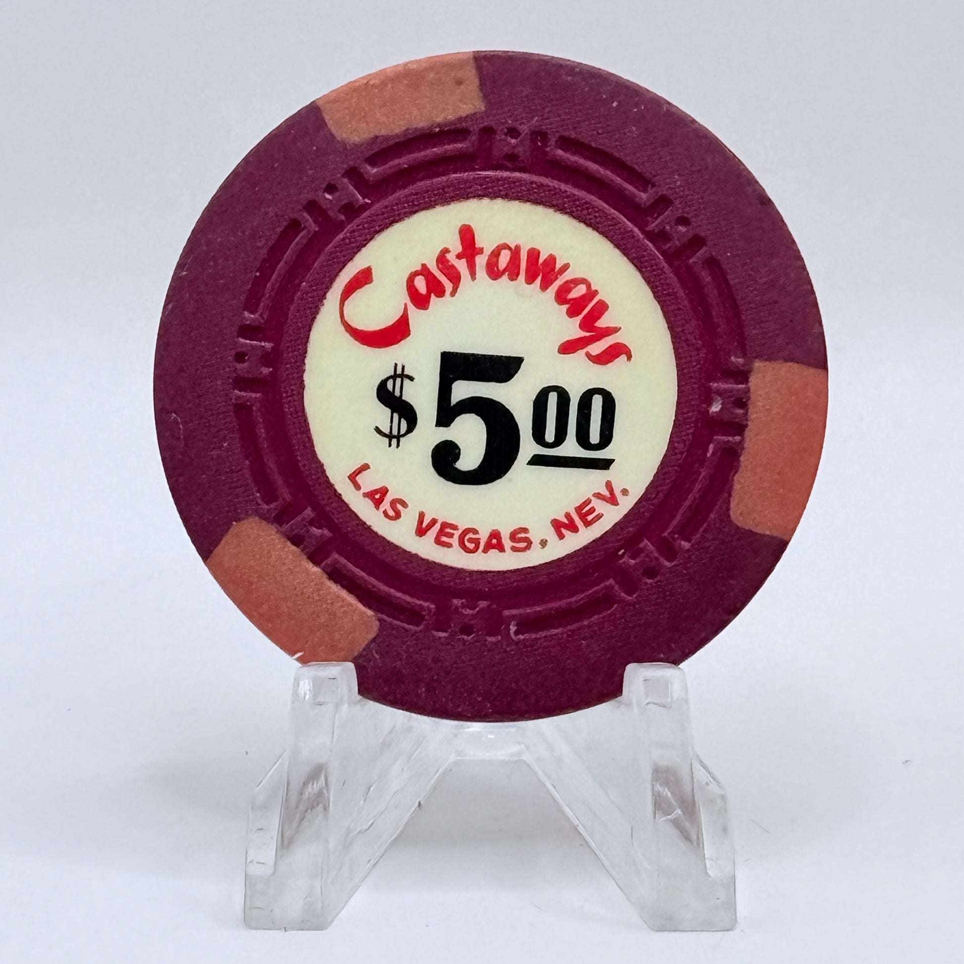 Castaways Las Vegas Nevada 1963 $5 Casino Chip N1439