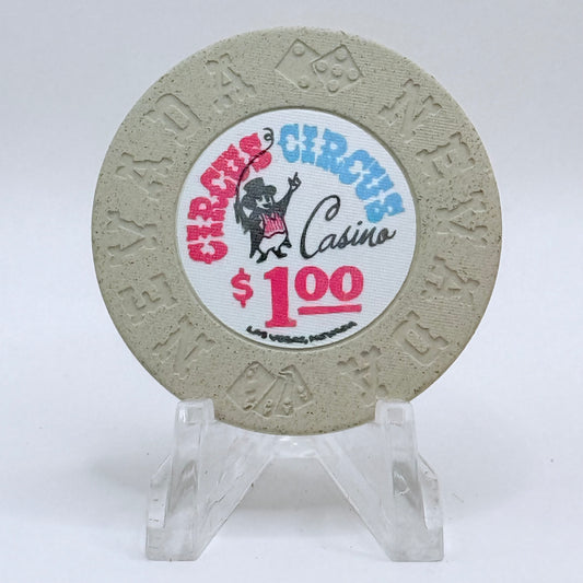 Circus Circus Las Vegas Nevada 1968 LE $1 Casino Chip N1468