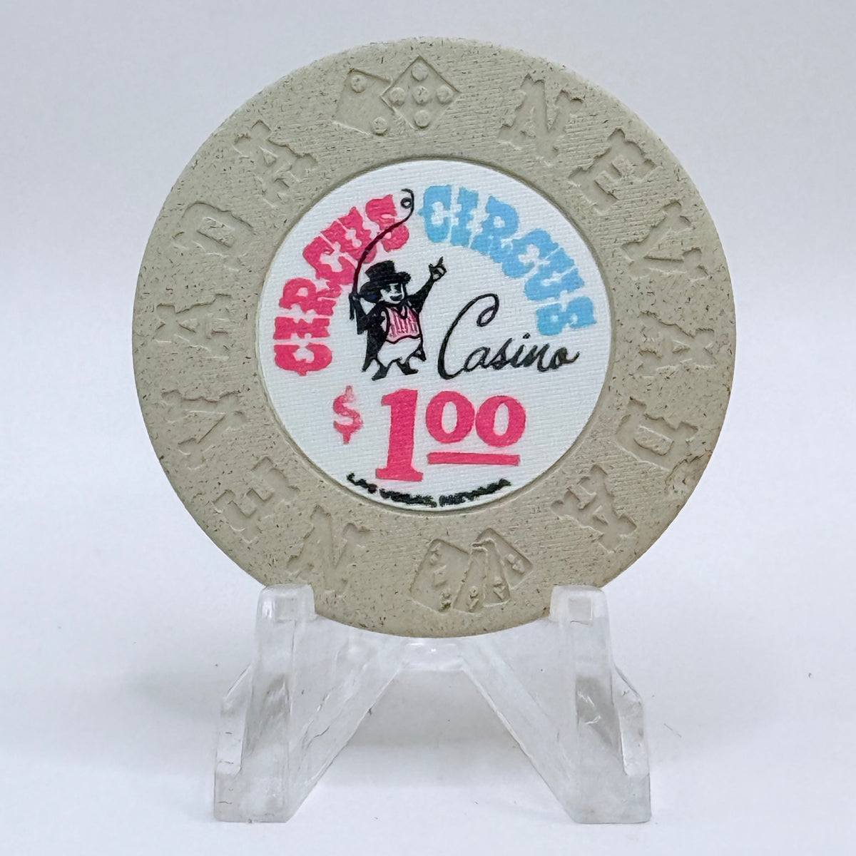 Circus Circus Las Vegas Nevada 1968 LE $1 Casino Chip N1468