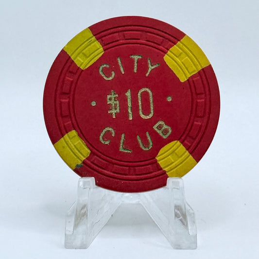 City Club Carlin Nevada 1950s $5 Casino Chip E6288